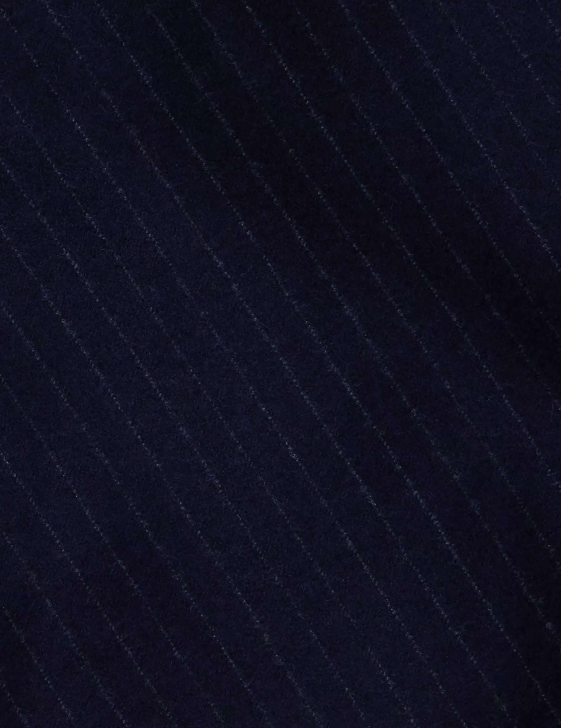 Figaret Paris Ready To Wear | Blazer Glory En Twill De Laine Rayée Bleu Marine