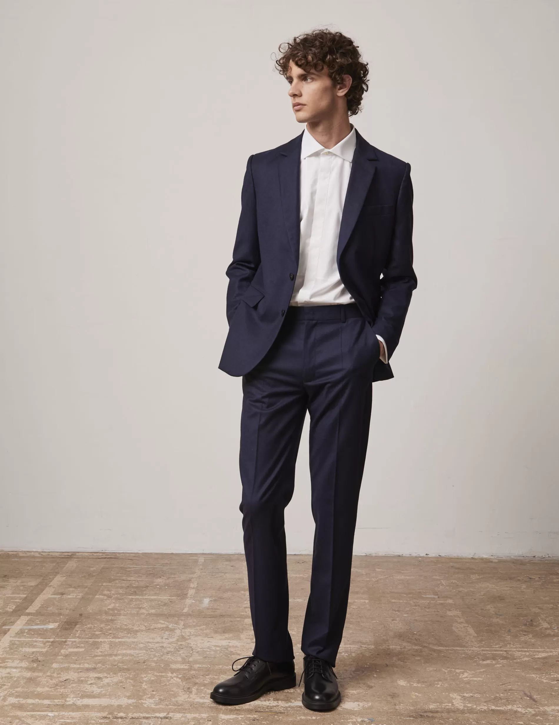 Figaret Paris Suits | Trousers | Pantalon De Costume Greyson En Toile De Laine Bleu Marine