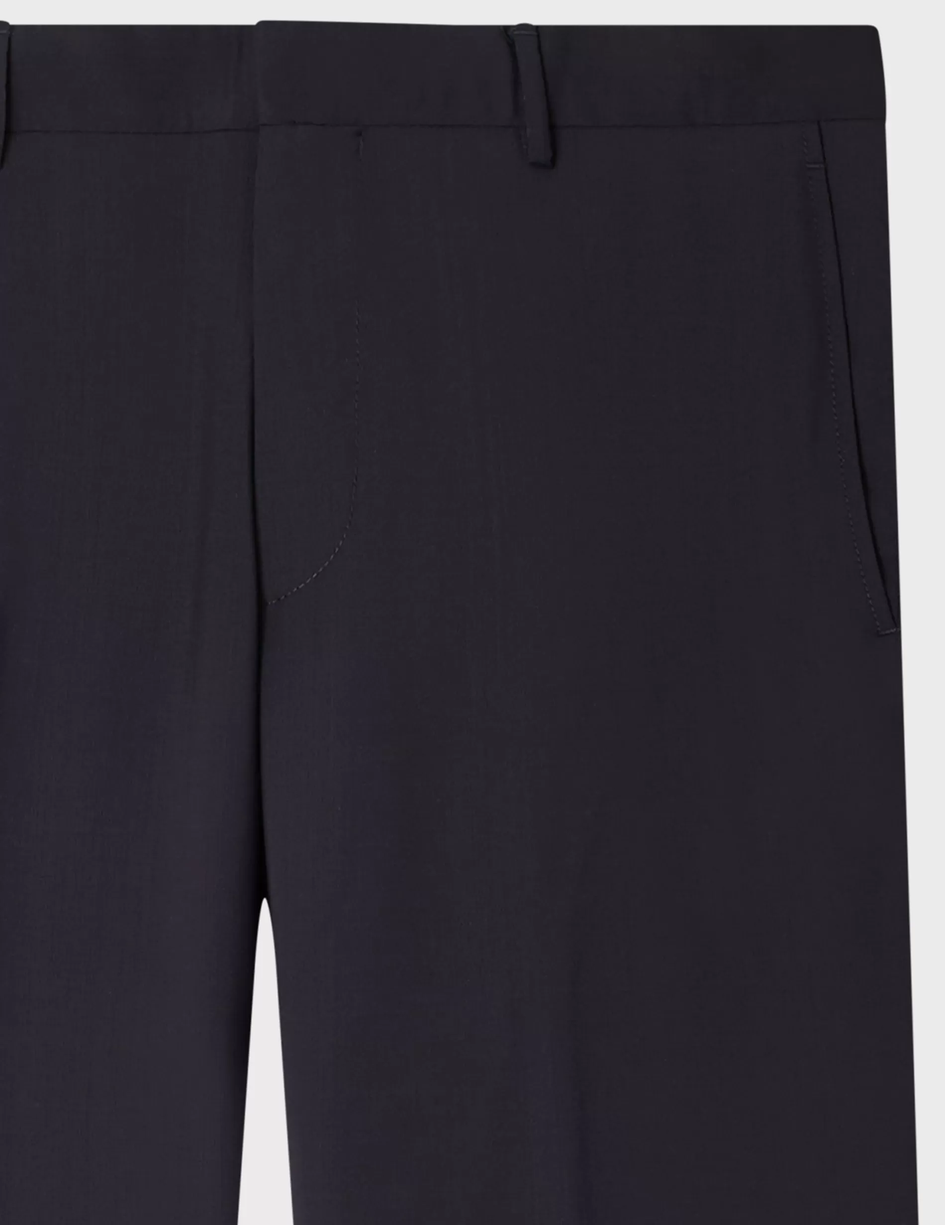 Figaret Paris Suits | Trousers | Pantalon De Smoking Fabrice En Toile De Laine Bleu Nuit