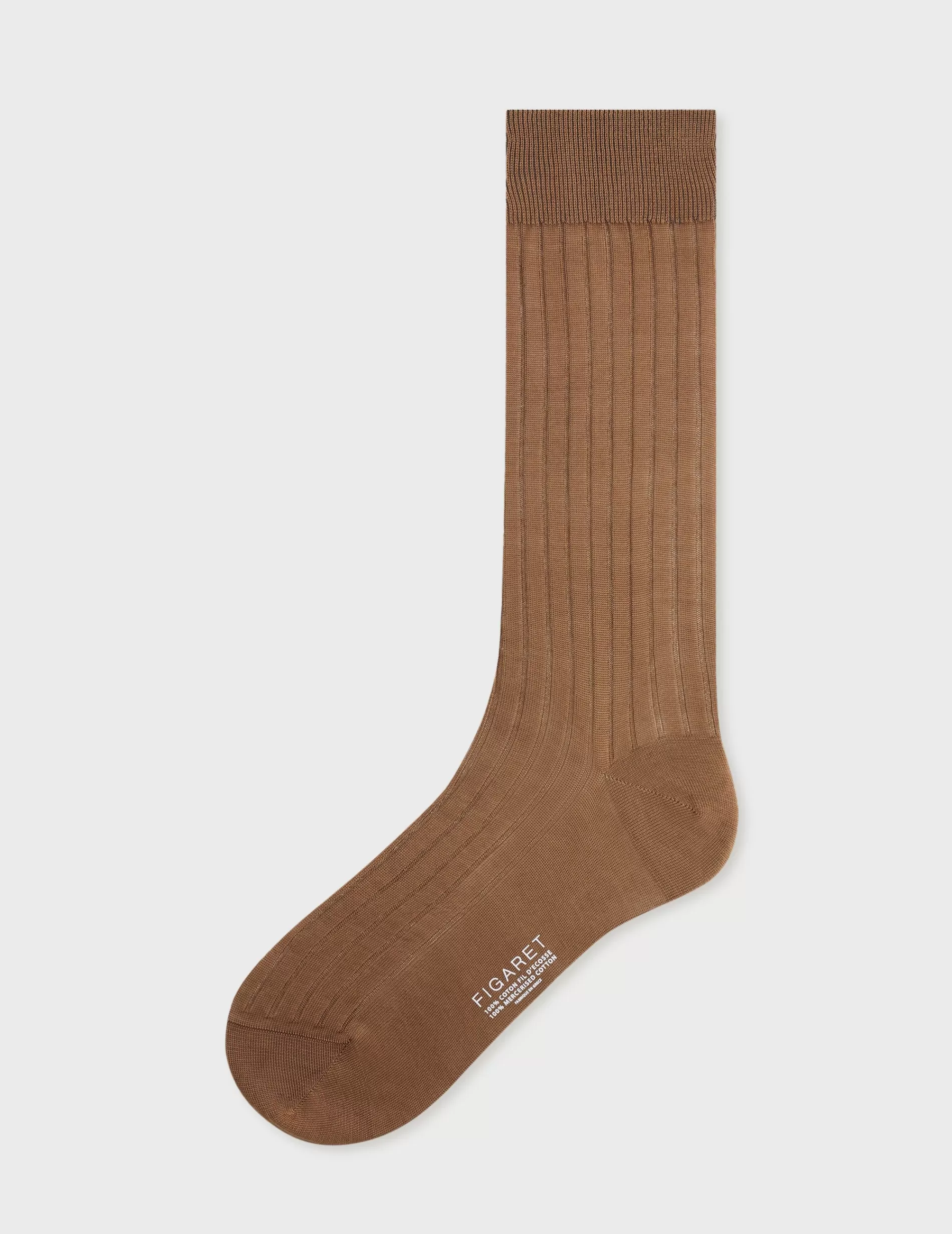 Figaret Paris Socks | Semainier De 5 Chaussettes Côtelées Unies En Double Fil D'Ecosse