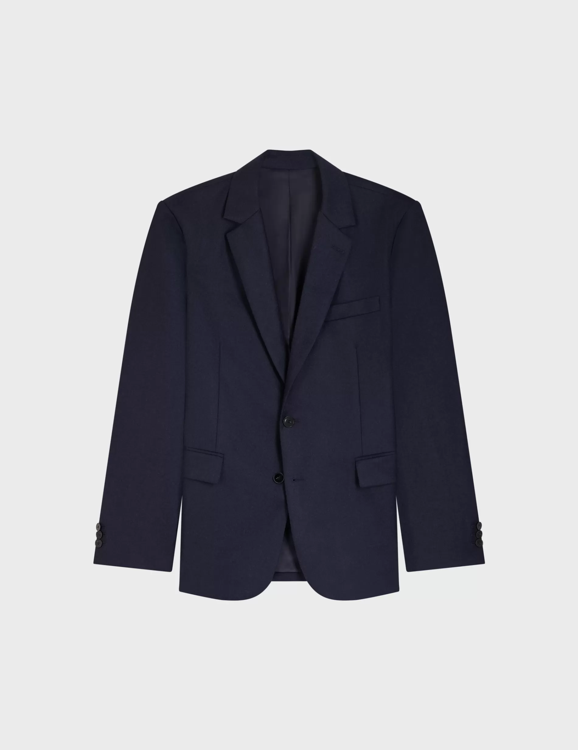 Figaret Paris Outerwear | Suits | Veste De Costume Gordon En Toile De Laine Bleu Marine